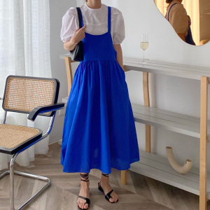 【単品注文】ブルー つりスカート