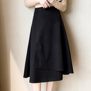 気質アップ 韓国系 ハイウエスト 個性的なデザイン Aライン ハイウエスト 着痩せ効果 スカート
