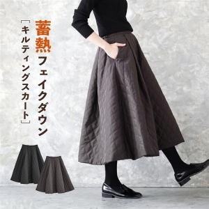 楽ちんなつけ心地 韓国風ファッション シンプル レディース Aライン チェック柄 暖かい カジュアル スカート